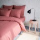 drap de lit plat 100% lin brun muscade en ambiance