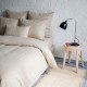 taie d'oreiller 100% lin naturel en ambiance