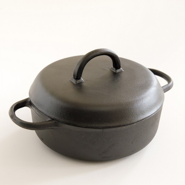 Cocotte ronde 3l en fonte brute