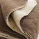 Couverture en laine ultra chaude réversible détail