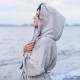 peignoir à capuche 100% lin lavé taille S de chez Lapuan Kankurit