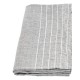 drap de bain 95x180 100% lin gris blanc  de chez Lapuan Kankurit