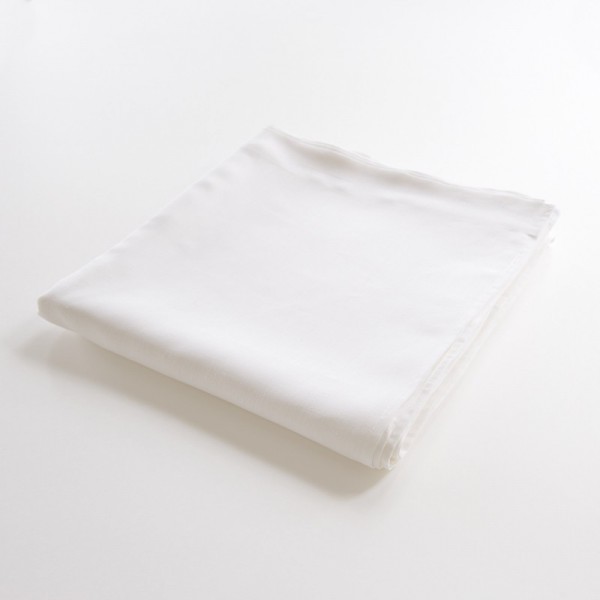 drap de lit plat 100% lin blanc