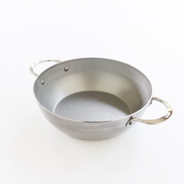 poêlon paysan en fer ciré diam 28cm