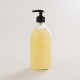 Pousse mousse 500 ml en verre exemple remplissage avec notre savon liquide vendu en bidon de 5l