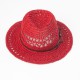 chapeau ajouré rouge