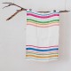 serviette PM lin rayé multicolore