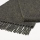 écharpe en laine uni gris détail