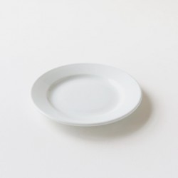 assiette plate brasserie porcelaine blanche MM de qualité hôtelière