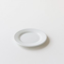 assiette dessert type brasserie porcelaine blanche