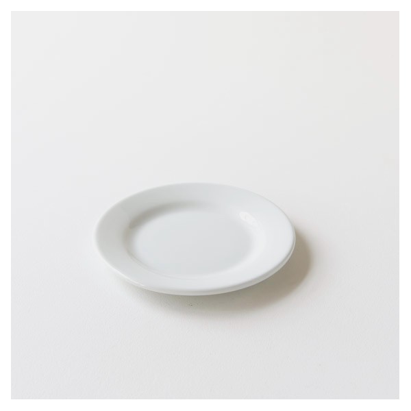 assiette dessert type brasserie porcelaine blanche