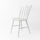 Chaise scandinave laqué blanc