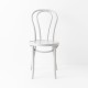 Chaise bistrot N°18 blanc de face