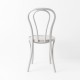 Chaise bistrot N°18 blanc de dos