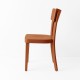 Chaise Filby terracotta de profil