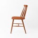 Chaise scandinave terracotta de profil