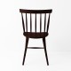Chaise scandinave chocolat de dos