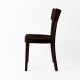 Chaise Filby chocolat de profil