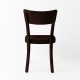 Chaise Filby chocolat de dos