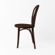 Chaise bistrot N°18 chocolat de profil