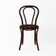 Chaise bistrot N°18 chocolat de dos