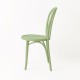 Chaise bistrot N°18 vert amande de profil