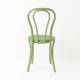 Chaise bistrot N°18 vert amande de dos