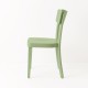 Chaise Filby vert amande de profil