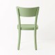 Chaise Filby vert amande de dos