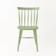 Chaise scandinave vert amande de face