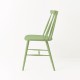 Chaise scandinave vert amande de profil