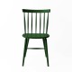 Chaise scandinave vert épinard de face