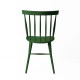 Chaise scandinave vert épinard de dos