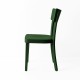 Chaise Filby vert épinard de profil