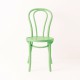 Chaise bistrot N°18 vert pistache de face