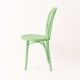 Chaise bistrot N°18 vert pistache de profil