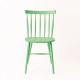Chaise scandinave vert pistache de face