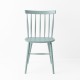 Chaise scandinave bleu gris de face