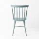 Chaise scandinave bleu gris de dos