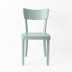 Chaise Filby bleu gris de face