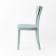 Chaise Filby bleu gris de profil