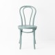 Chaise bistrot N°18 bleu gris de face