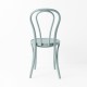 Chaise bistrot N°18 bleu gris de dos