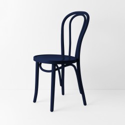 Chaise bistrot N°18 bleu nuit