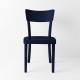 Chaise Filby bleu nuit de face