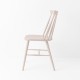 Chaise scandinave rose poudre de profil