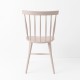 Chaise scandinave rose poudre de dos