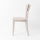 Chaise Filby rose poudre de profil