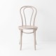 Chaise bistrot N°18 rose poudre de face