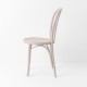 Chaise bistrot N°18 rose poudre de profil